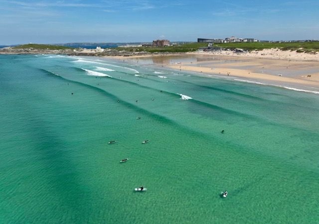 Beautiful Fistral Beach is just 100 metres from this luxurious self catering apartment